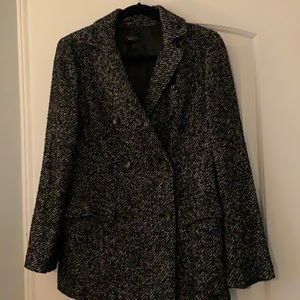 Double breasted wool blazer